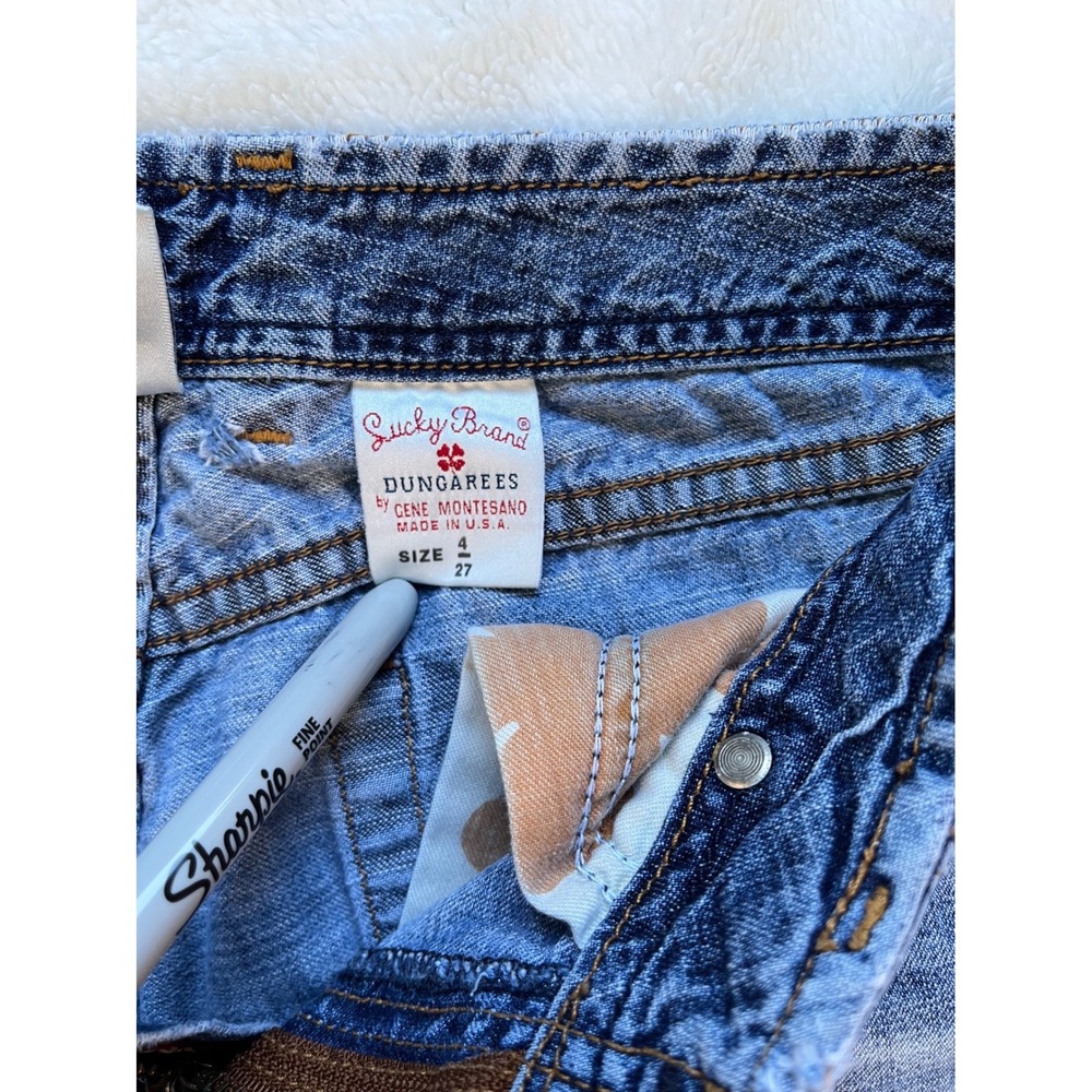 Lucky Brand Dungarees Jeans Womens Blue Bootcut Mid Rise. Size 4 27 - Picture 3 of 11